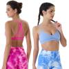 AUROLA Mercury Workout Sports Bras Women Athletic Removable Padded Backless Strapy Minimal Crop Top(Pink Glo)