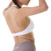 AUROLA Mercury Workout Sports Bras Women Athletic Removable Padded Backless Strapy Minimal Crop Top(Seamless- Ivory)