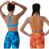 AUROLA Mercury Workout Sports Bras Women Athletic Removable Padded Backless Strapy Minimal Crop Top(Seamless- Persimmon Orange)