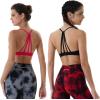 AUROLA Mercury Workout Sports Bras Women Athletic Removable Padded Backless Strapy Minimal Crop Top(Seamless-black)
