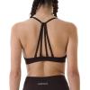 AUROLA Mercury Workout Sports Bras Women Athletic Removable Padded Backless Strapy Minimal Crop Top(Seamless-chocolate Torte)
