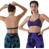 AUROLA Mercury Workout Sports Bras Women Athletic Removable Padded Backless Strapy Minimal Crop Top(Seamless-eden Green)