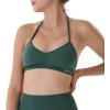 AUROLA Mercury Workout Sports Bras Women Athletic Removable Padded Backless Strapy Minimal Crop Top(Seamless-eden Green)