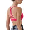 AUROLA Mercury Workout Sports Bras Women Athletic Removable Padded Backless Strapy Minimal Crop Top(Seamless-raspberry Sorbet)