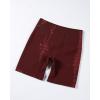 AUROLA Serpent Seamless Scrunch Workout Shorts for Women,Tummy Control Squat Proof Ribbed Thick Active Gym Short(Serpent- Burgundy)