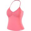 AUROLA Influence Longline Strappy Workout Halter Tops for Women,Removable Cups Padded Bras Impact Gym Yoga Sleeveless Top(Bubblegum)
