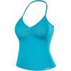 AUROLA Influence Longline Strappy Workout Halter Tops for Women,Removable Cups Padded Bras Impact Gym Yoga Sleeveless Top(Caneel Bay)