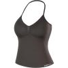 AUROLA Influence Longline Strappy Workout Halter Tops for Women,Removable Cups Padded Bras Impact Gym Yoga Sleeveless Top(Chestnut Brown)