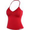 AUROLA Influence Longline Strappy Workout Halter Tops for Women,Removable Cups Padded Bras Impact Gym Yoga Sleeveless Top(Chili Red)