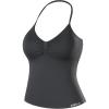 AUROLA Influence Longline Strappy Workout Halter Tops for Women,Removable Cups Padded Bras Impact Gym Yoga Sleeveless Top(Dark Grey)
