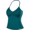 AUROLA Influence Longline Strappy Workout Halter Tops for Women,Removable Cups Padded Bras Impact Gym Yoga Sleeveless Top(Deep Teal)