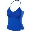 AUROLA Influence Longline Strappy Workout Halter Tops for Women,Removable Cups Padded Bras Impact Gym Yoga Sleeveless Top(Klein Blue)