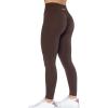 AUROLA Influence Workout Leggings for Women, Seamless Compression Tummy Control Leggings Mid Rise Yoga Pants(Java Coffee)