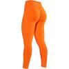 AUROLA Influence Workout Leggings for Women, Seamless Compression Tummy Control Leggings Mid Rise Yoga Pants(Persimmon Orange)