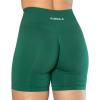 imageAUROLA Intensify Workout Shorts for Women Seamless Scrunch Short Gym Yoga Running Sport Active Exercise Fitness ShortsAlpine Green