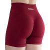 AUROLA Intensify Workout Shorts for Women Seamless Scrunch Short Gym Yoga Running Sport Active Exercise Fitness Shorts(Deep Red)