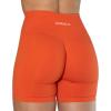AUROLA Intensify Workout Shorts for Women Seamless Scrunch Short Gym Yoga Running Sport Active Exercise Fitness Shorts(Flame Orange)