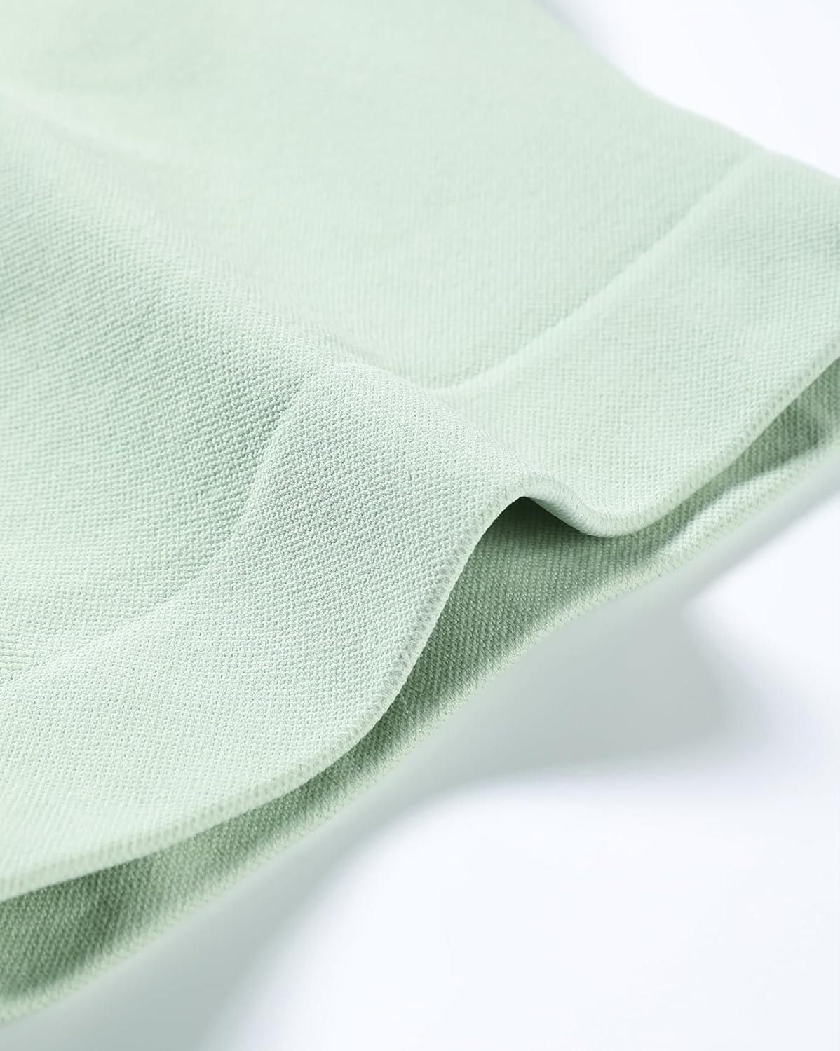 imageAUROLA Influence Workout Shorts for Women25 35 45 55 65 No Roll Up Squat Proof Scrunch Seamless Compression Gym ShortFog Green