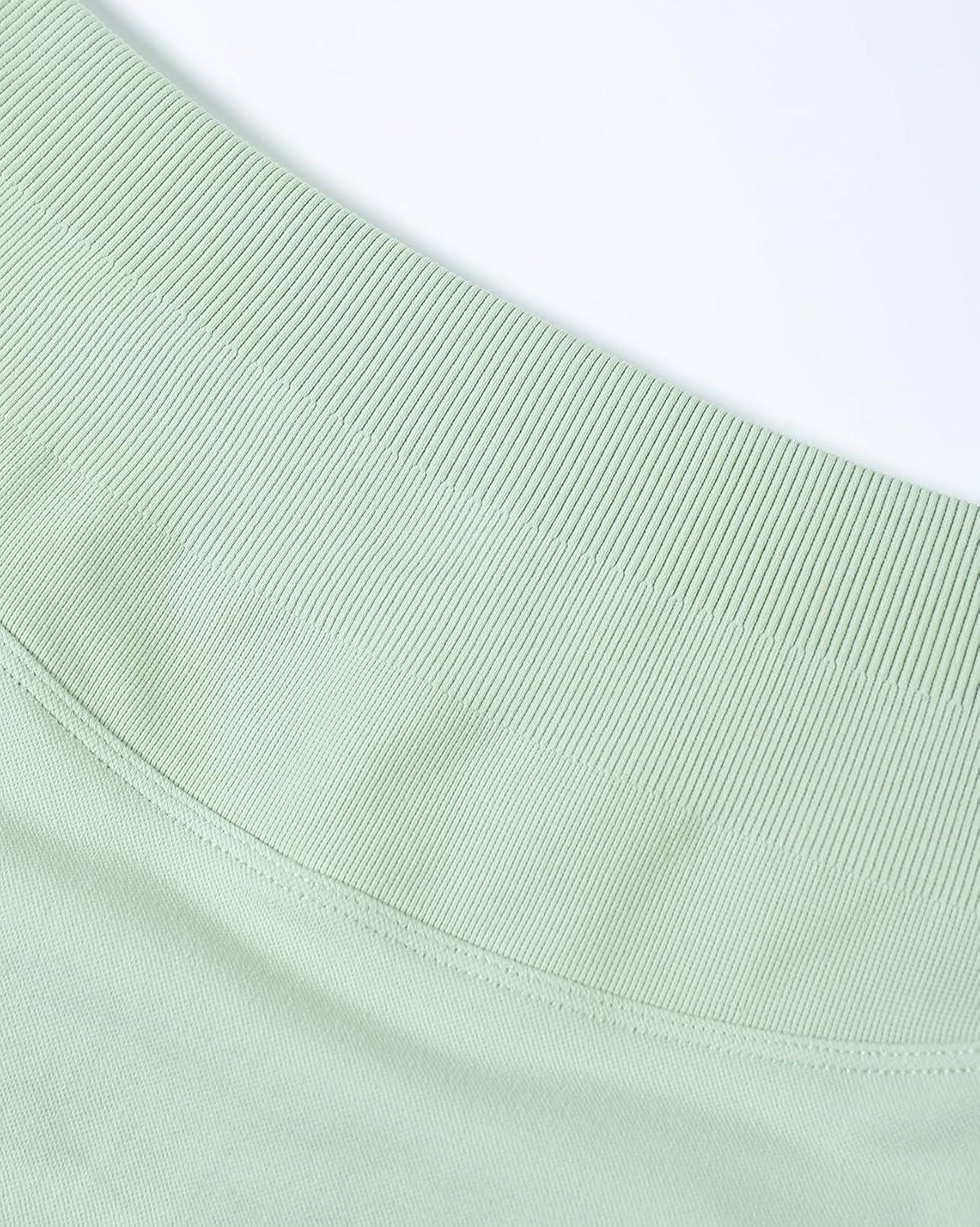 imageAUROLA Influence Workout Shorts for Women25 35 45 55 65 No Roll Up Squat Proof Scrunch Seamless Compression Gym ShortFog Green