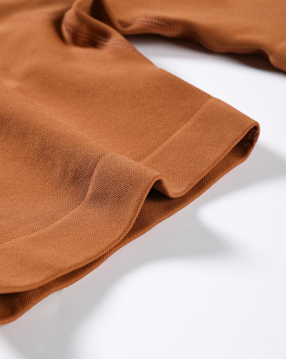 imageAUROLA Influence Workout Shorts for Women25 35 45 55 65 No Roll Up Squat Proof Scrunch Seamless Compression Gym ShortHoney Ginger