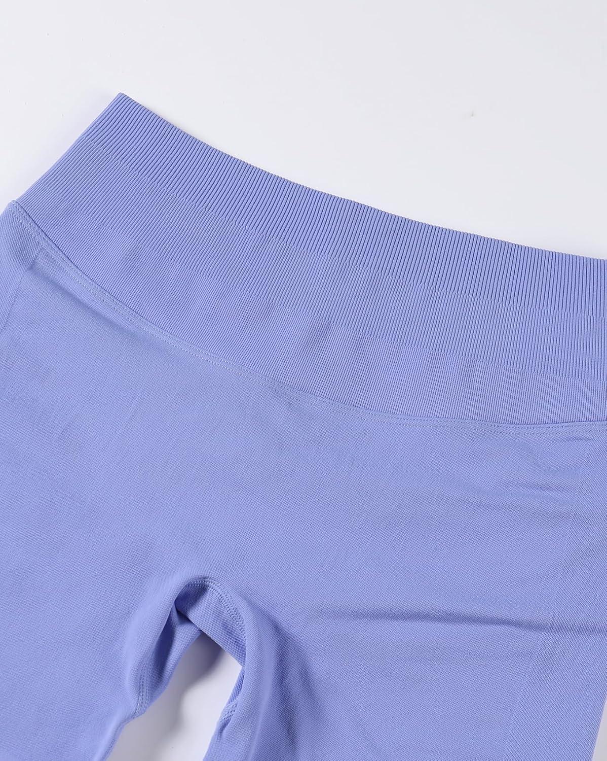 imageAUROLA Influence Workout Shorts for Women25 35 45 55 65 No Roll Up Squat Proof Scrunch Seamless Compression Gym ShortJacaranda