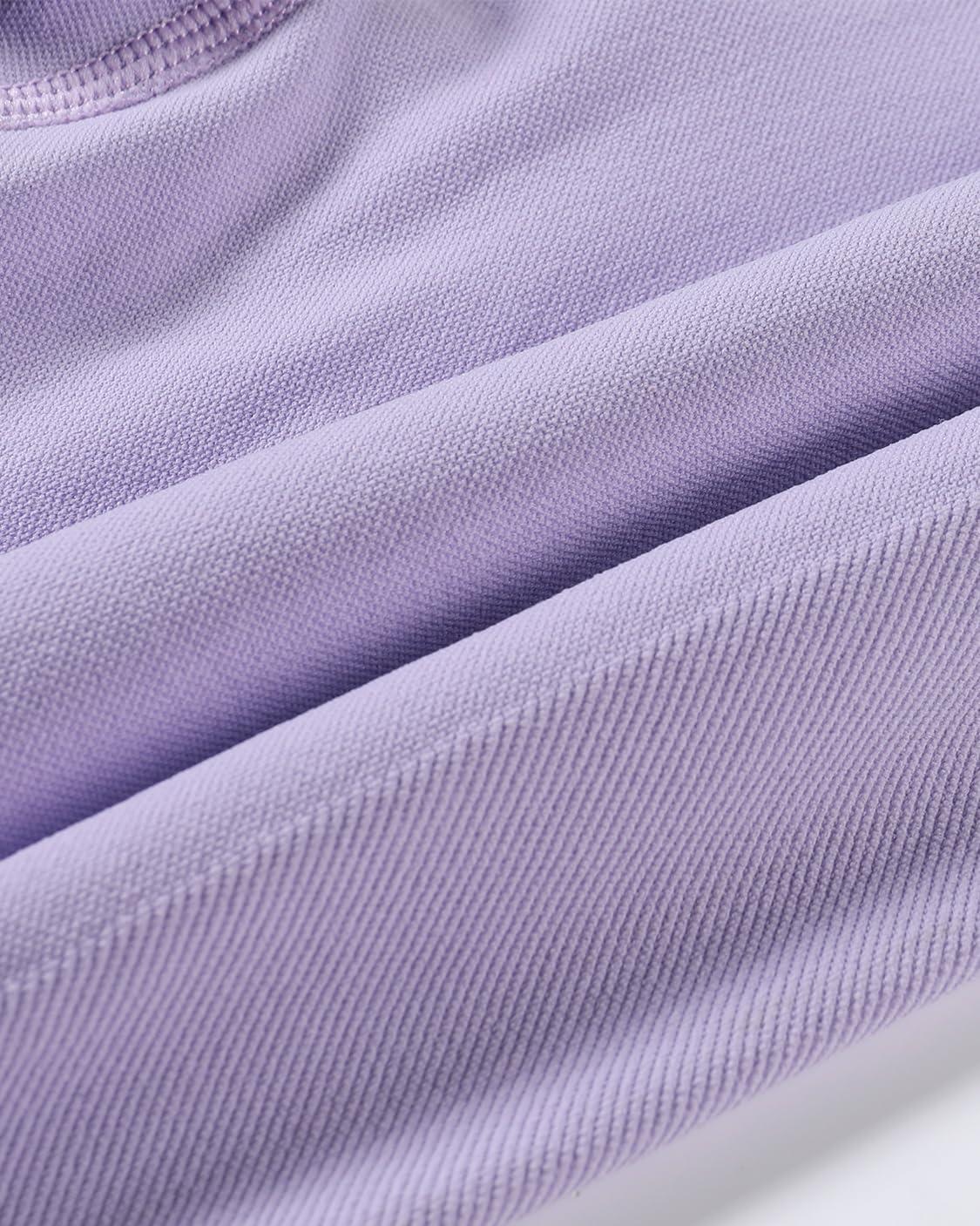 imageAUROLA Influence Workout Shorts for Women25 35 45 55 65 No Roll Up Squat Proof Scrunch Seamless Compression Gym ShortLavender