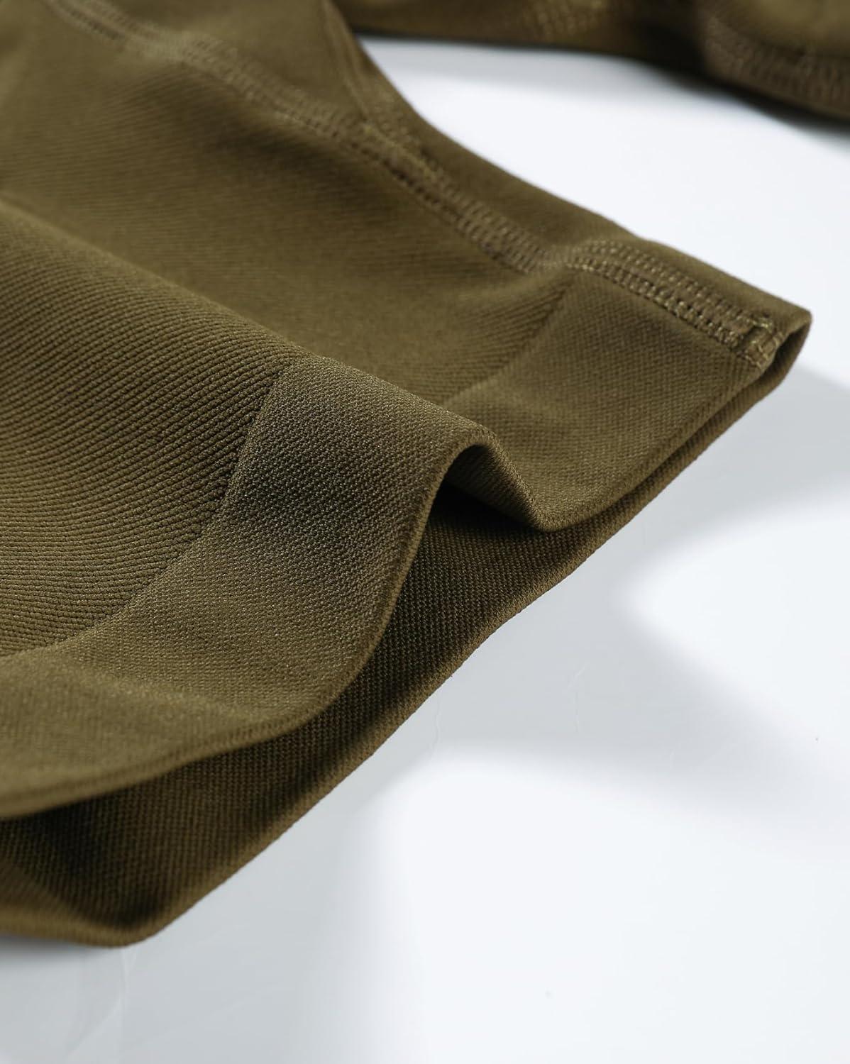 imageAUROLA Influence Workout Shorts for Women25 35 45 55 65 No Roll Up Squat Proof Scrunch Seamless Compression Gym ShortMartini Olive