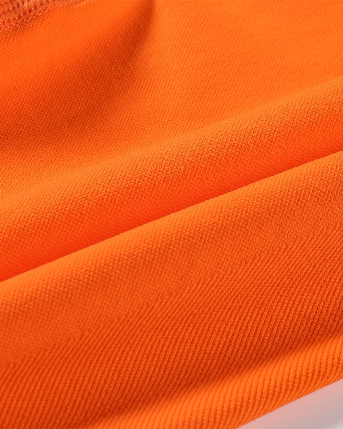 imageAUROLA Influence Workout Shorts for Women25 35 45 55 65 No Roll Up Squat Proof Scrunch Seamless Compression Gym ShortPersimmon Orange