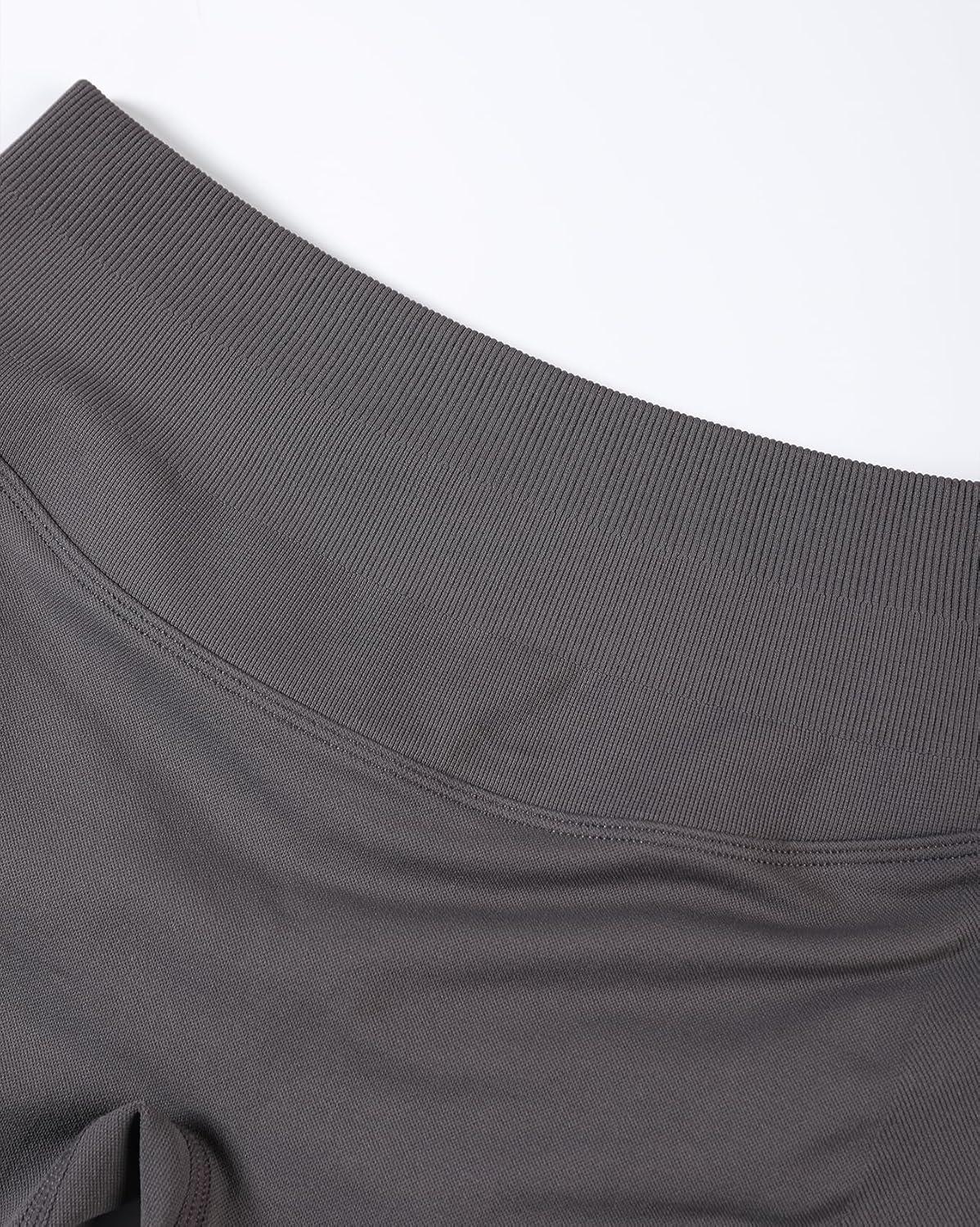 imageAUROLA Influence Workout Shorts for Women25 35 45 55 65 No Roll Up Squat Proof Scrunch Seamless Compression Gym ShortPlum Truffle