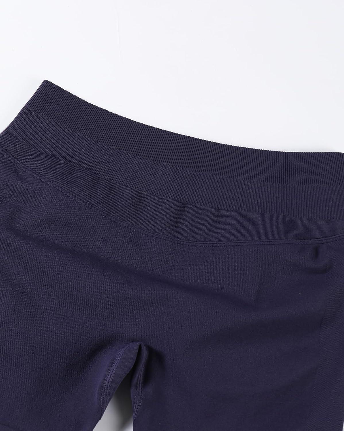 imageAUROLA Influence Workout Shorts for Women25 35 45 55 65 No Roll Up Squat Proof Scrunch Seamless Compression Gym ShortUltra Violet