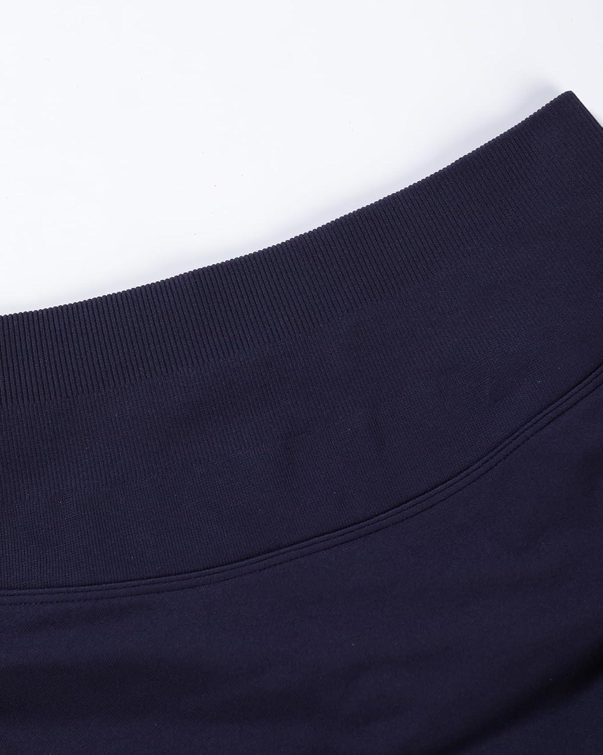 imageAUROLA Influence Workout Shorts for Women25 35 45 55 65 No Roll Up Squat Proof Scrunch Seamless Compression Gym ShortUltra Violet