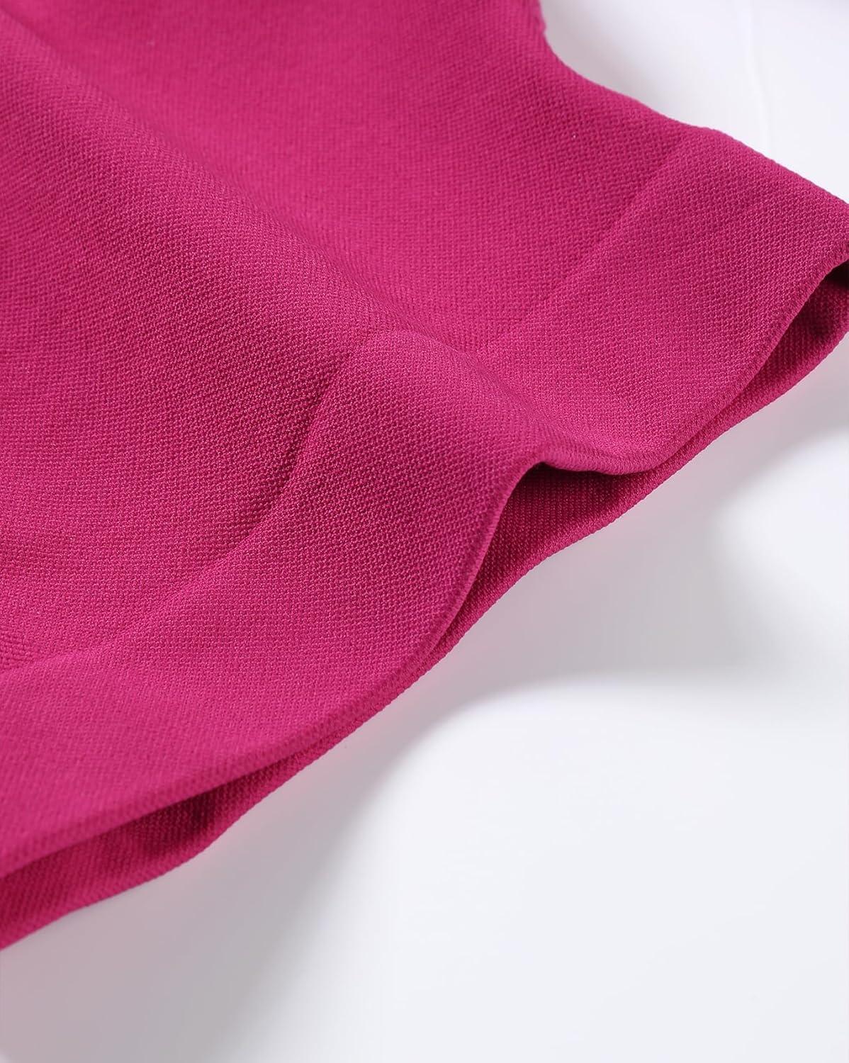 imageAUROLA Influence Workout Shorts for Women25 35 45 55 65 No Roll Up Squat Proof Scrunch Seamless Compression Gym ShortVivid Cerise