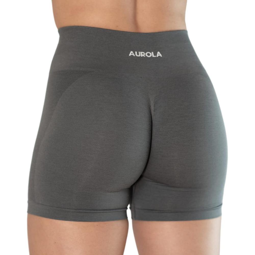imageAUROLA Intensify V20 Womens Workout Shorts Athletic Running Shorts Seamless High Waist Gym Yoga ShortsVolcanic Glass