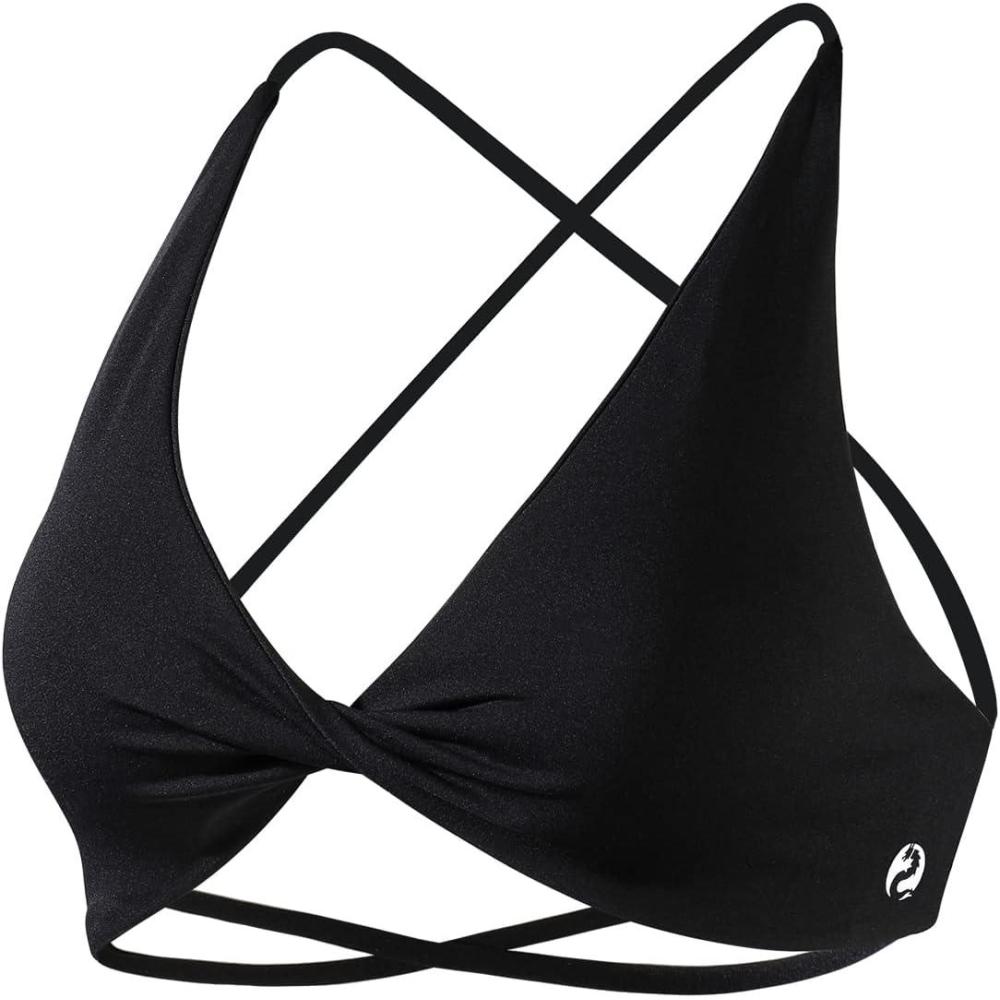 imageAUROLA Venus Women Sports Bras Backless Strappy Workout Bra Low Support Removable Padded Gym BrasVenussolidblack