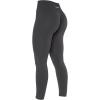 AUROLA CAMO Collection Workout Leggings for Women Subtle Logo Seamless Scrunch Gym Tights Yoga Running Active Pants(Asphalt Grey)