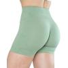 AUROLA Dream Collection Women Workout Shorts High Waist Gym Shorts, Scrunch Butt Seamless Athletic Shorts(Camo-bean Green)