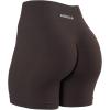 AUROLA Dream Collection Women Workout Shorts High Waist Gym Shorts, Scrunch Butt Seamless Athletic Shorts(Pack(black/Chocolate Torte/Mocha))
