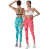 AUROLA Dream Collection Workout Leggings for Women High Waist Seamless Scrunch Athletic Running Gym Fitness Active Pants(Alpine Green Tie Dye)