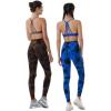 AUROLA Dream Collection Workout Leggings for Women High Waist Seamless Scrunch Athletic Running Gym Fitness Active Pants(Blue-black Tie Dye)
