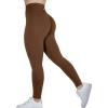 AUROLA Dream Collection Workout Leggings for Women High Waist Seamless Scrunch Athletic Running Gym Fitness Active Pants(Cappuccino)