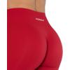AUROLA Dream Collection Workout Leggings for Women High Waist Seamless Scrunch Athletic Running Gym Fitness Active Pants(Chinese Red)
