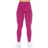 AUROLA Dream Collection Workout Leggings for Women High Waist Seamless Scrunch Athletic Running Gym Fitness Active Pants(Festival Fuchsia)
