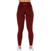 AUROLA Dream Collection Workout Leggings for Women High Waist Seamless Scrunch Athletic Running Gym Fitness Active Pants(Fired Brick)