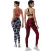 AUROLA Dream Collection Workout Leggings for Women High Waist Seamless Scrunch Athletic Running Gym Fitness Active Pants(Grey-black Tie Dye)