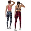 AUROLA Dream Collection Workout Leggings for Women High Waist Seamless Scrunch Athletic Running Gym Fitness Active Pants(Grey-black Tie Dye)