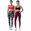 AUROLA Dream Collection Workout Leggings for Women High Waist Seamless Scrunch Athletic Running Gym Fitness Active Pants(Grey-black Tie Dye)