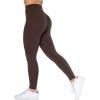 AUROLA Dream Collection Workout Leggings for Women High Waist Seamless Scrunch Athletic Running Gym Fitness Active Pants(Java Coffee)