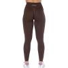 AUROLA Dream Collection Workout Leggings for Women High Waist Seamless Scrunch Athletic Running Gym Fitness Active Pants(Java Coffee)