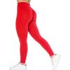AUROLA Dream Collection Workout Leggings for Women High Waist Seamless Scrunch Athletic Running Gym Fitness Active Pants(Lychee)