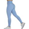 AUROLA Dream Collection Workout Leggings for Women High Waist Seamless Scrunch Athletic Running Gym Fitness Active Pants(Serenity Blue)